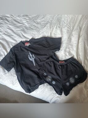Cactus T shirt and shorts set